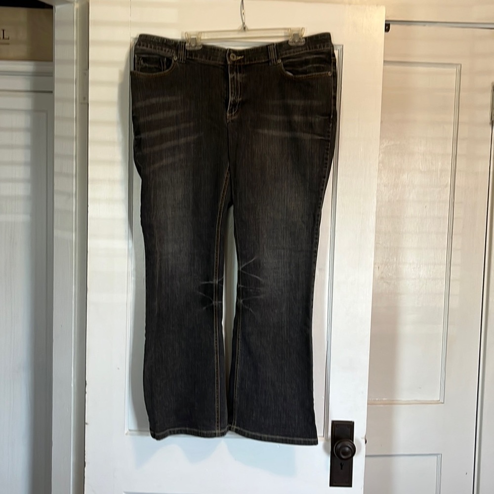 Faded black acid wash jeans. Old Navy special edition.